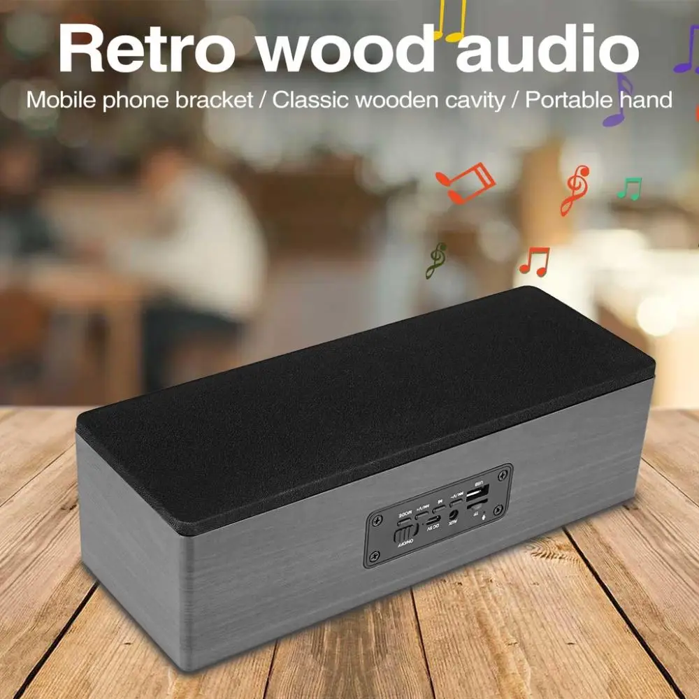 New S3 Vintage Wood Bluetooth Speaker Electric Guitar Amplifier Amp Bluetooth Combo Amplifier Speaker Mini Portable