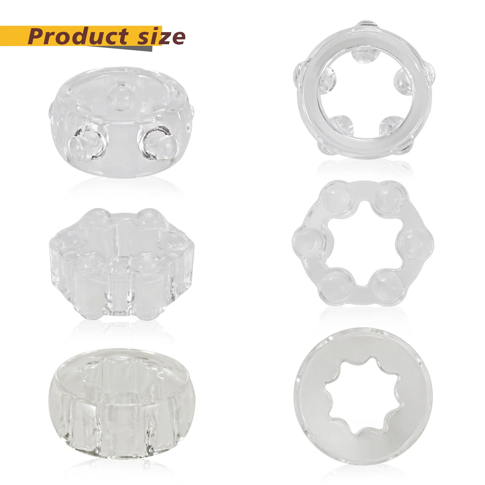 خاتم الديك ألعاب مثيرة حلقات القضيب ، نقالة الكرة الانتصاب تعزيز ألعاب الجنس محفز للرجال والأزواج #3