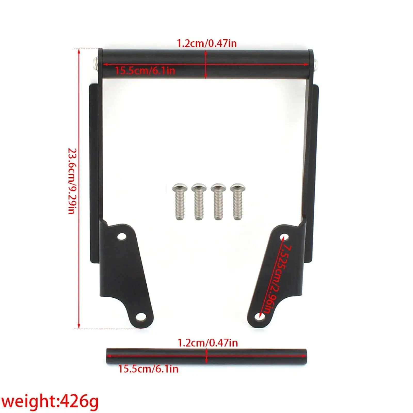 Adjustable Motorcycle Phone Stand Bracket with Navigation Crossbar Bar for Yamaha Tracer 900 MT-09 FJ-09