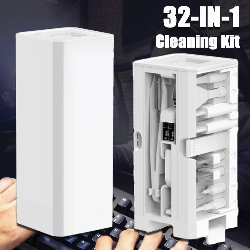 32 in 1 Electronic Cleaner Kit Multifunctional Cleaning Brush Laptop Keyboard Phone Phone PC Monitor Camera Cleaning Brush