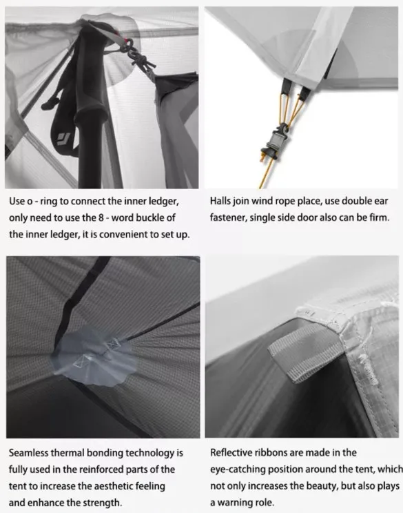 3FUL GEAR LanShan 1 Fessional アウトドア キャンプ 登山テント 1 人用 防水 3 シーズン 2 人用テント