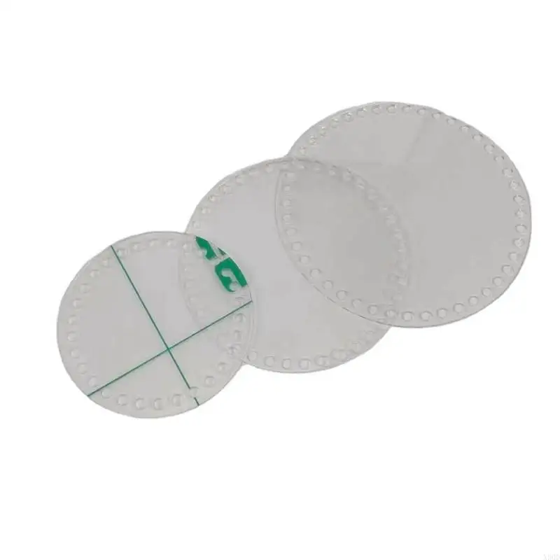 

X90D Round Transparent Acrylic Board Knitted Bag Accessories Handmade DIY Crochet Bags Material Knitting Base Shaper 3 Size