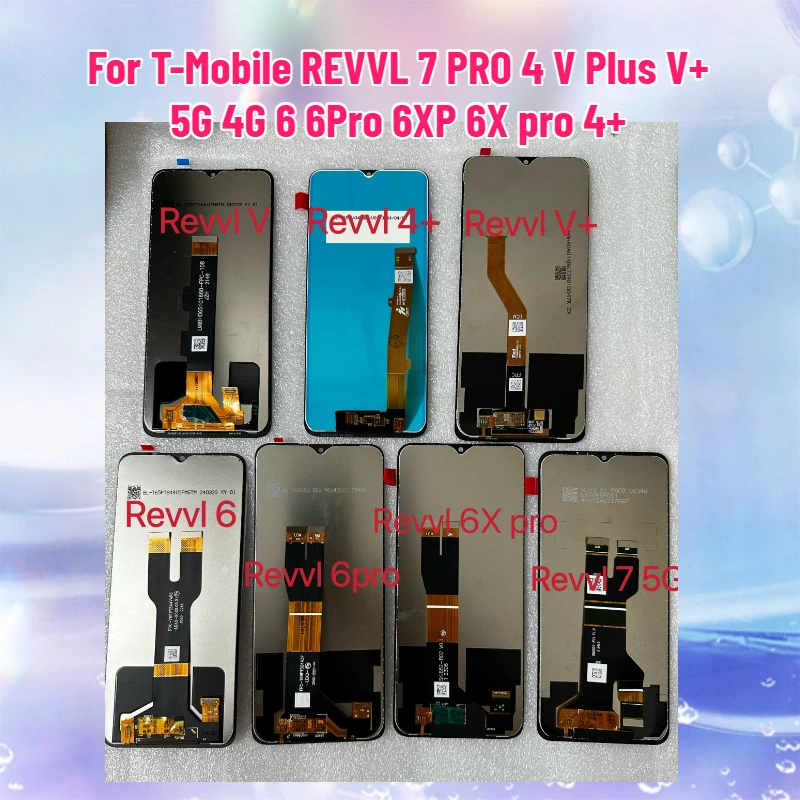 NEW LCD Pantalla for T-Mobile REVVL 7 PRO 4 V Plus V+ 5G 4G 6 6Pro 6XP 6X Pro 4+ LCD Digitizer Touch Screen Panel