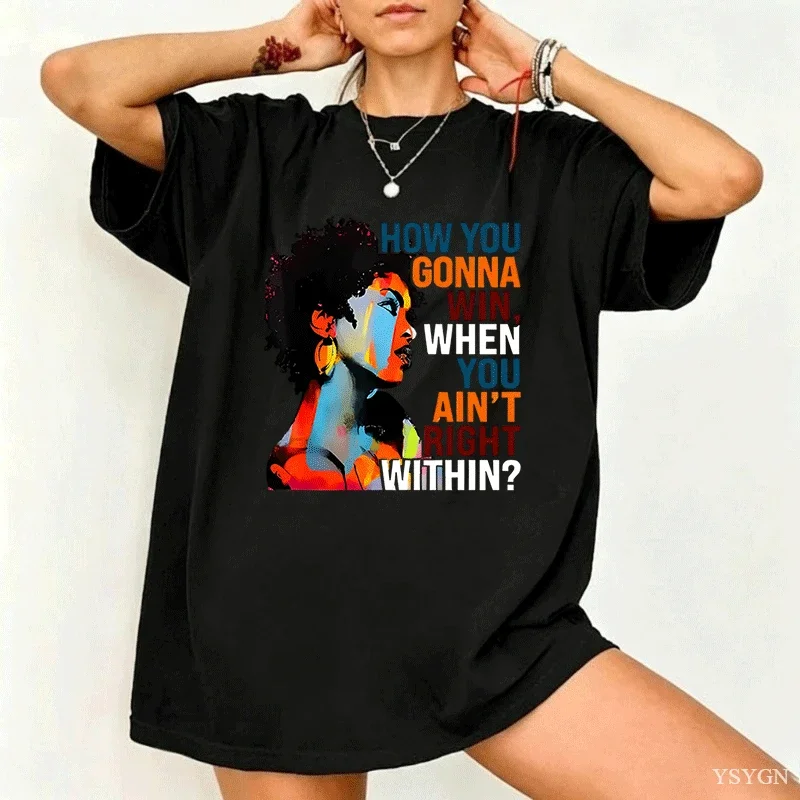 How You Gonna Win When You Ain't Right Within T Shirt Fugees Short Sleeve Lauryn Hill Graphic T-Shirts Lauryn Hill Music Tops
