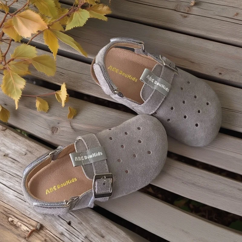 Boys And Girls Cork Bottom Sandals 2025 Kids' Breathable Sandals Anti-Fatigue Shoes For School Beach Park Exploration Child​