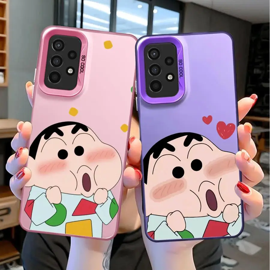 S-Shins-chans Phone Case for Samsung Galaxy A73 A72 A54 A53 A52 A33 A34 A42 A32 A24 A23 A22 A14 A13 A12 A11 TPU Cover