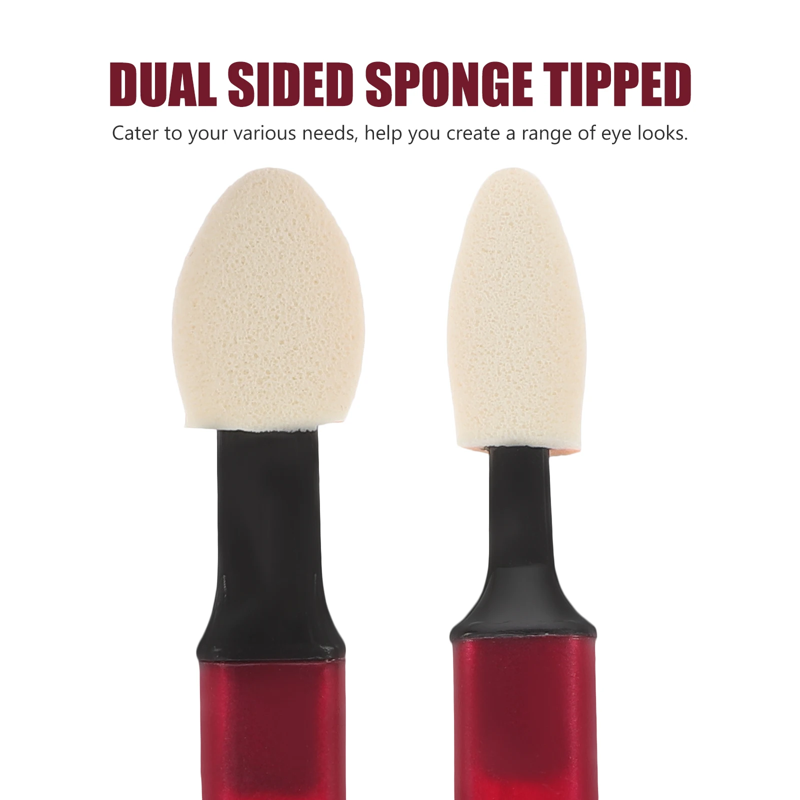 

10Pcs Eye Shadow Brush Dual Sided Soft Sponge Applicator Makeup Tool for Women Girls Blending Eye Shadow Applicator