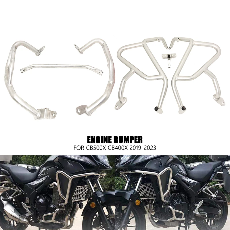 For Honda CB500X CB400X CB500 X CB400 X 2019-2023 2022 stainless steel Front Extension Frame Protection Crash Bar Engine Guard