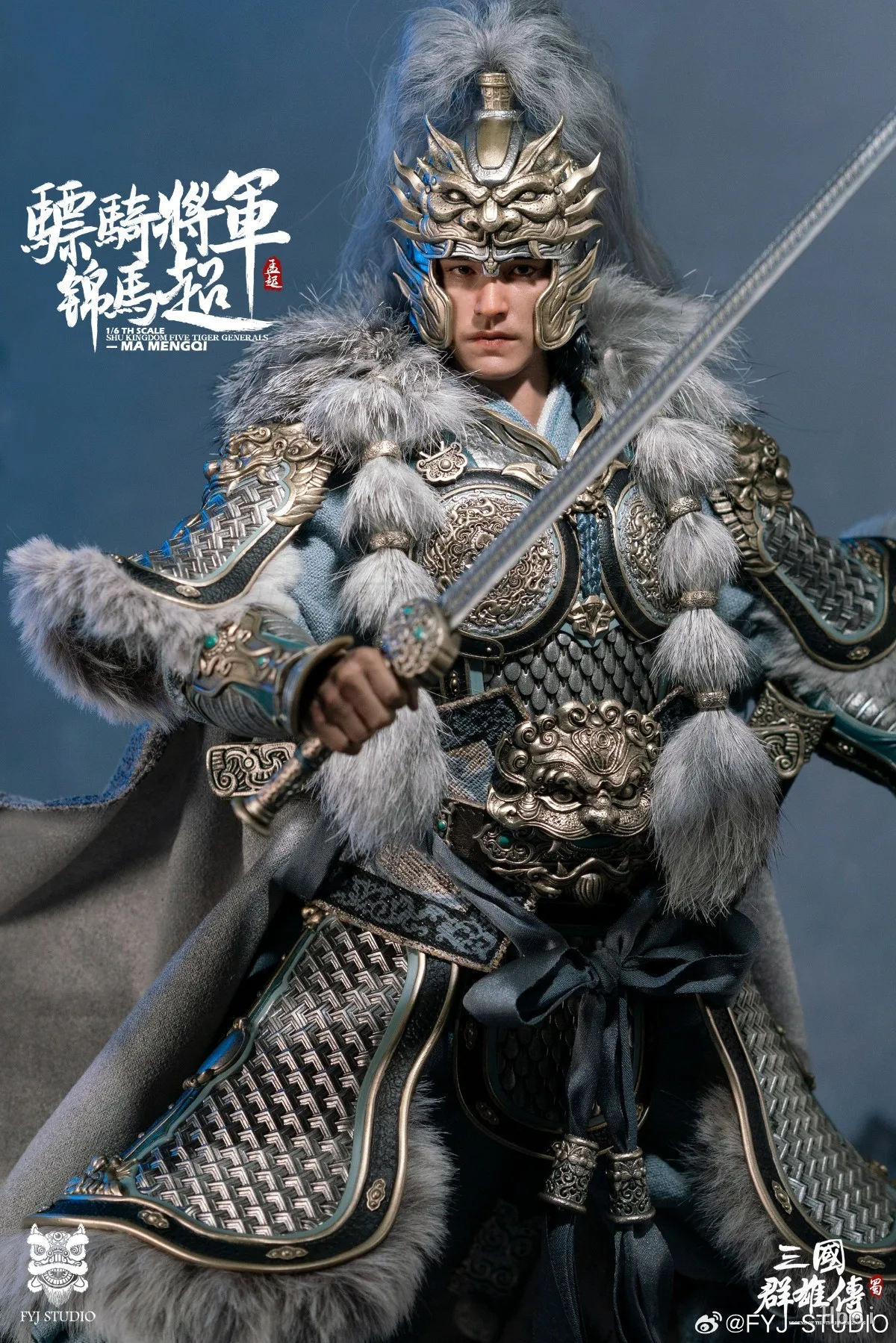【In Stock】Original FYJ STUDIO Heroes of The Three Kingdoms Cavalry General MA Mengoi 1/6 Action Figure Ornament Collection Gift