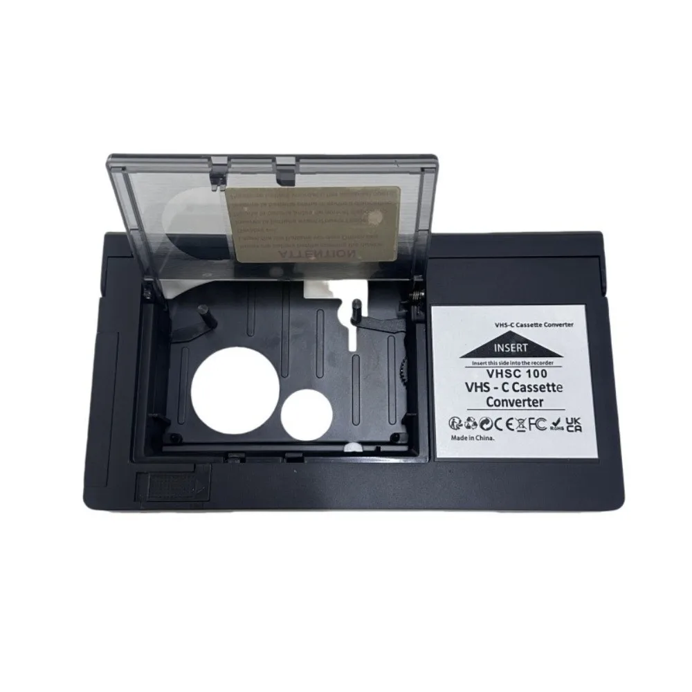 Support Playback Recording Camcorder Cassette Adapter Box One Key Control for VHS To for VHSC Cassette Converter