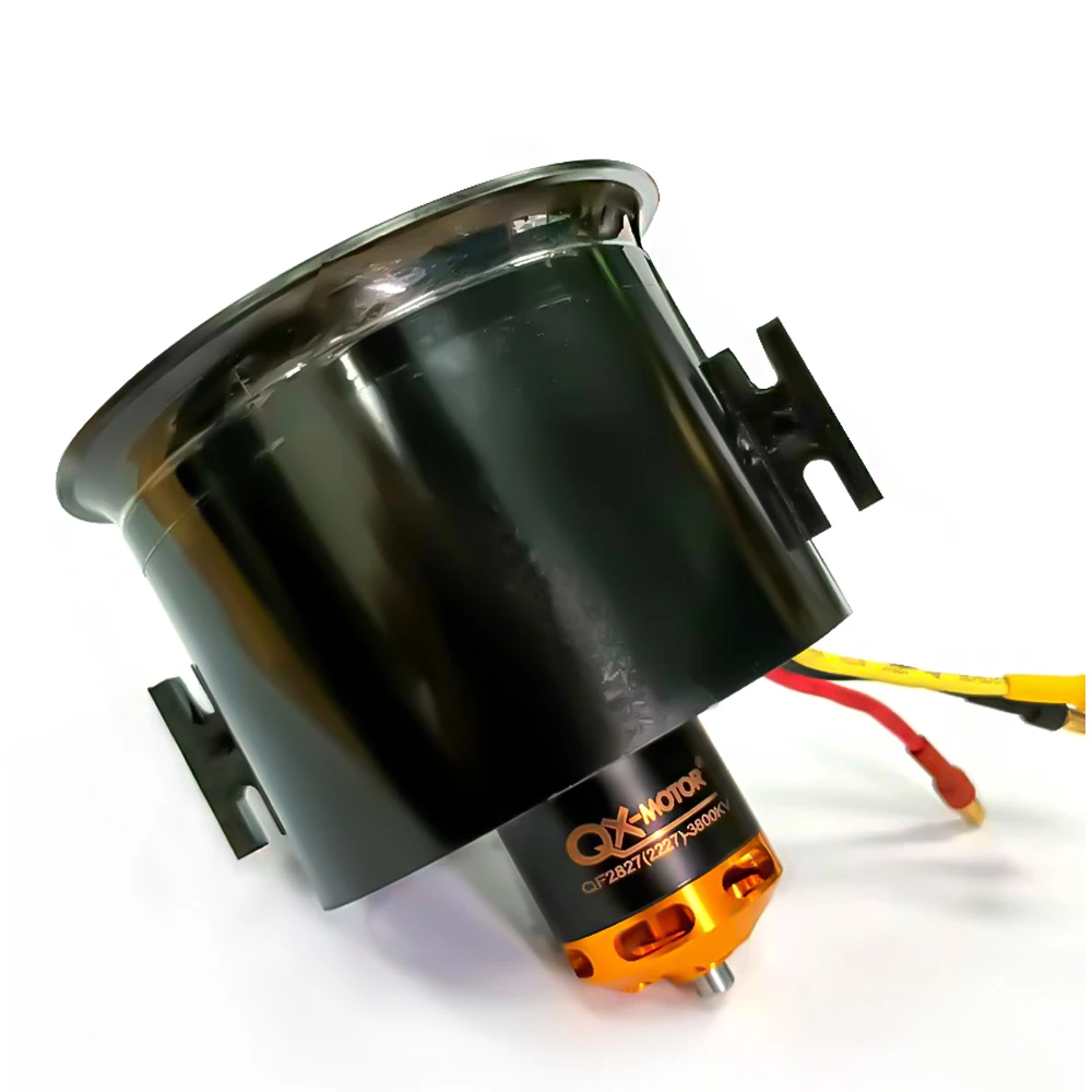 QX-Motor 70mm 6 Blades Ducted Fan EDF With 2827 2300KV 3500KV 3800kv Brushless Motor For Jet Multicopter Drone Fixed-wing Parts