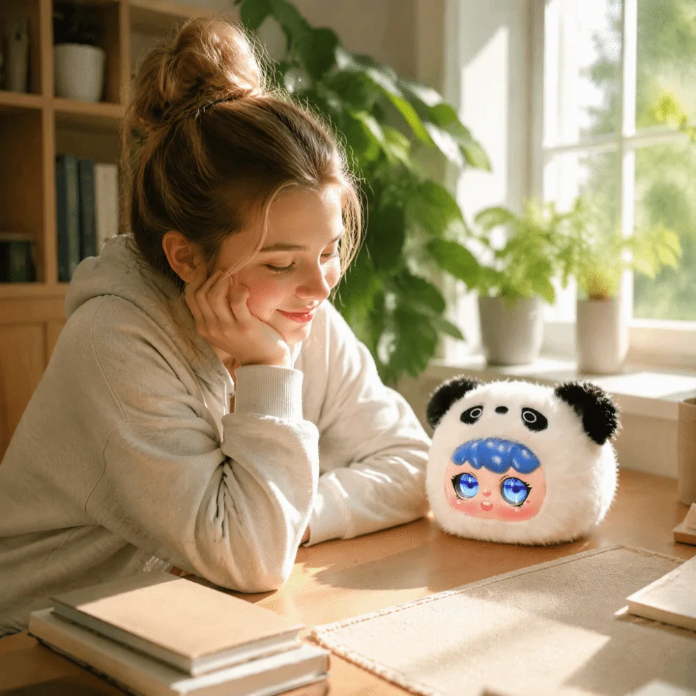 66 Languages Interactive AI Plush Companion Pendant Emotional Support Plush Interactive Talking AI Cat Keychain Desk Buddy