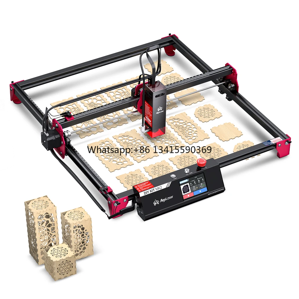 

DIY KIT MK2 10W Engraving Machine with 3.5-inch Color Touch Screen,Laser Cutter for Wood, Metal, Acrylic, Leather