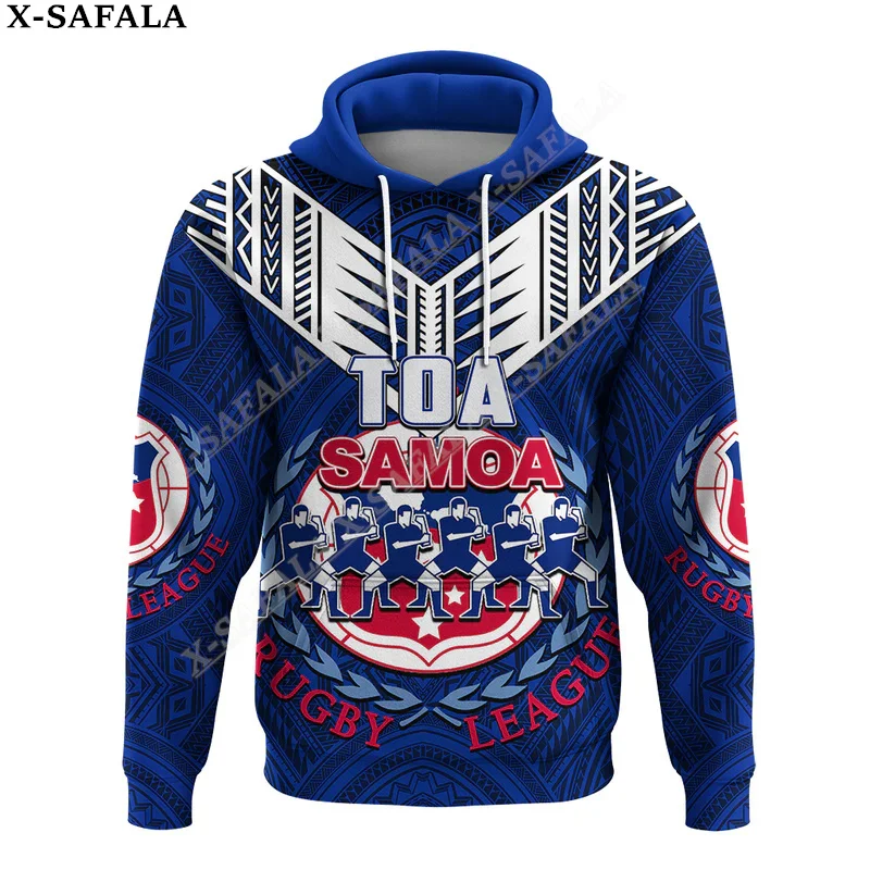 

Samoa Polynesian Lauhala Rugby Flag 3D Print Zipper Hoodie Men Sweatshirt Hooded Jersey Tracksuits Outwear Coat Casual-7