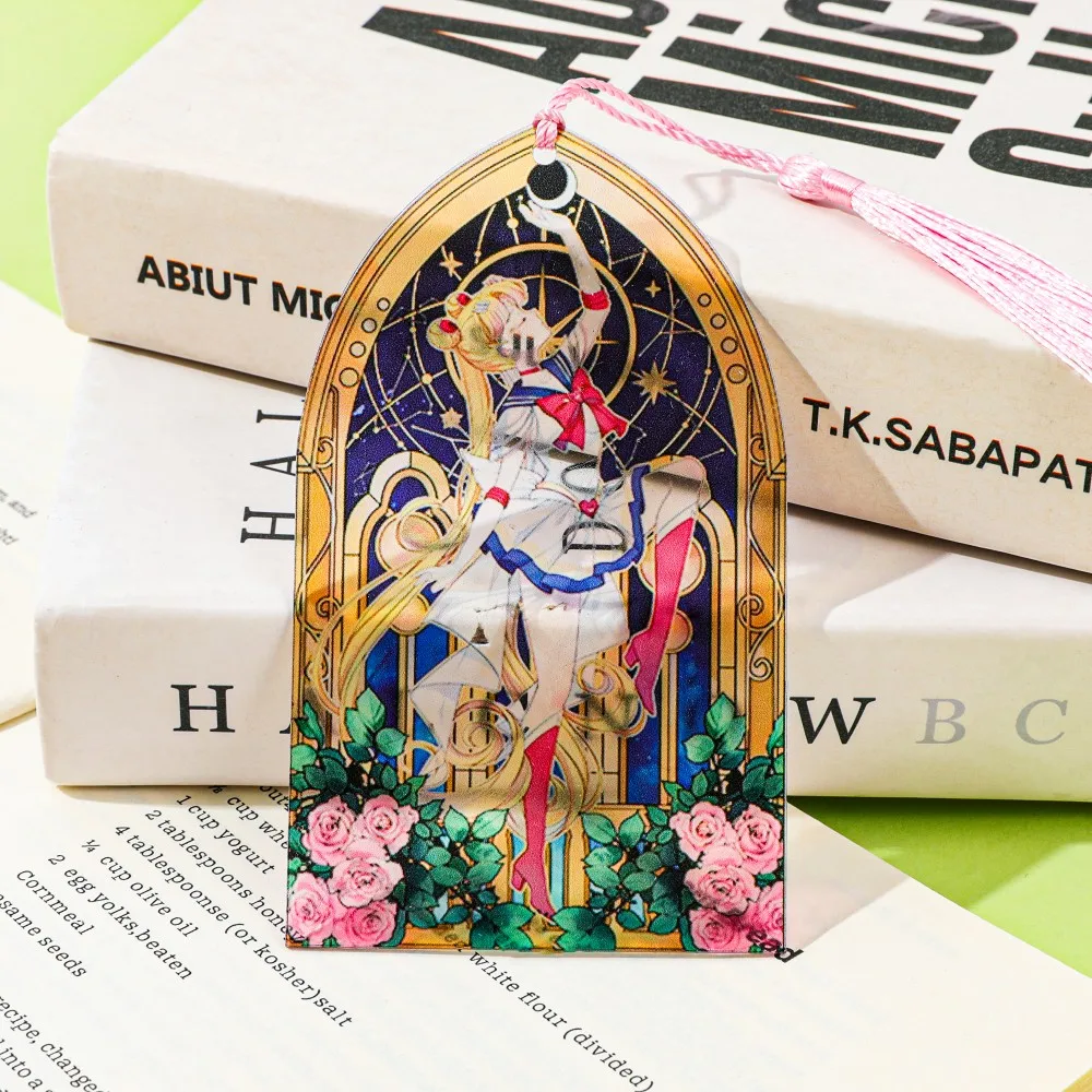 Sailor Moon Acrylic Bookmark Anime Enthusiast Book Accessories Student School Supplies Teacher Office Stationery