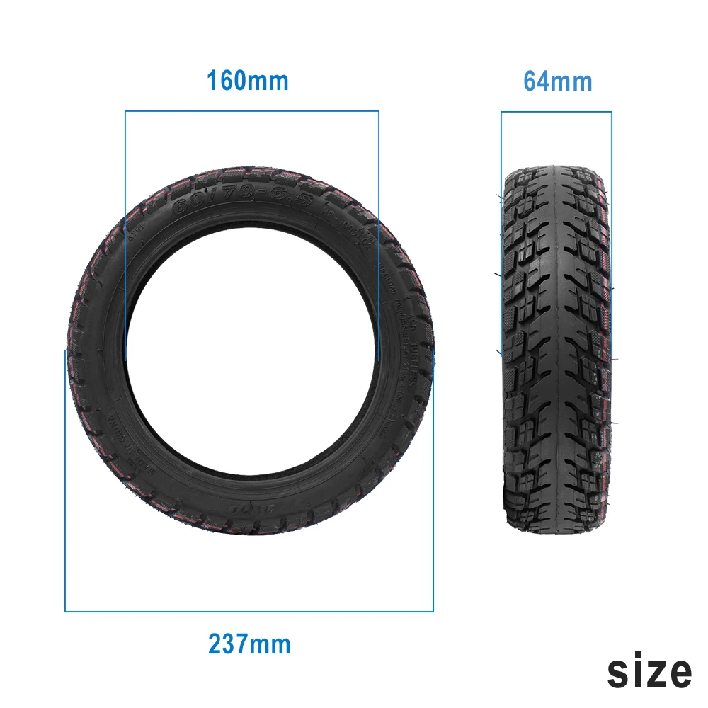 Tubeless Tire For Ninebot Max G30/D/LP Electric Scooter Off-Road 60/70-6.5 Self-healing Vacuum Tire Explosion-Proof 10INCH Tire