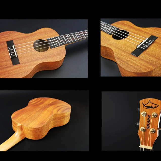 21 23 24 Inch Cute Printed 4 String Ukulele Wood Mini Guitar Musical Instrument for Kids Beginners Home Practice