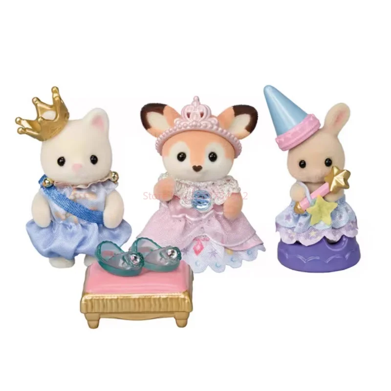 Sylvanian Families Anime Figures Music Concert Presentation Clinic Warm Nurse Dentist Rural Beginner Doctor Set Toy Doll Gift