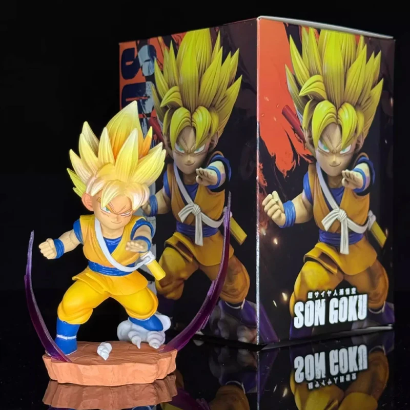 12cm dragon ball daima super saiyan son goku anime bonecas sun wukong figuras de ação pvc modelo bonecas brinquedos crianças presentes