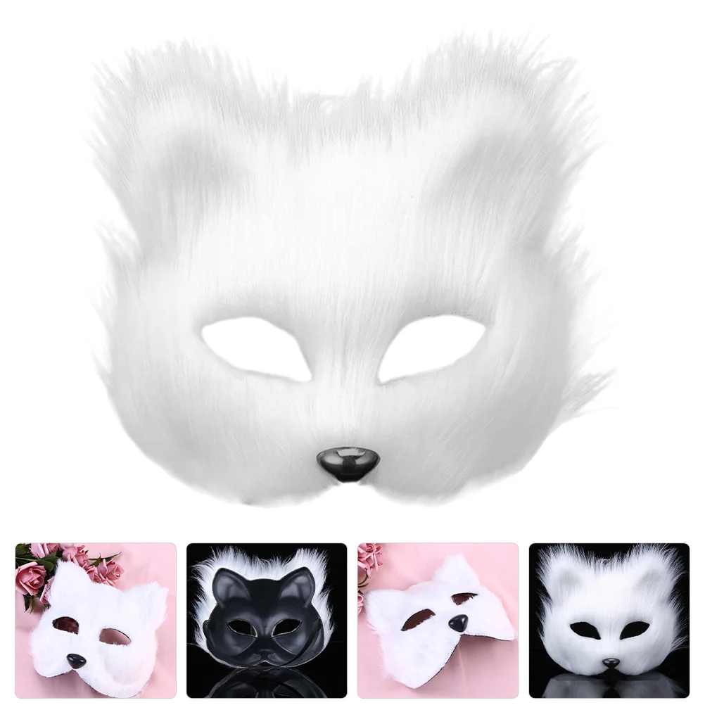 Wolf Mask Fox Bunny Masquerade Masks Blank for Women Makeup Man Korean Overnight Face