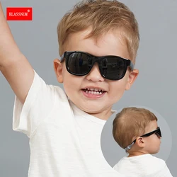 2026 Kids Polarized Sunglasses 1 2 3 Years Boys Girl Safety Glasses Baby Infant Shades Eyewear Anti UV400 Soft Frame with Cord