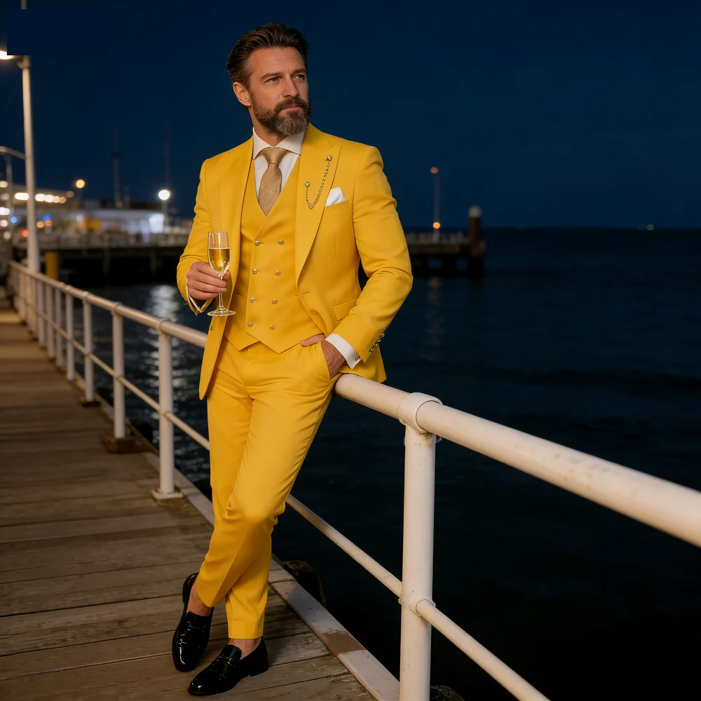 

Мужской фиолетовый смокинг Lindo: уникальный однобортный костюм с лацканами, идеально приталенный, стандартной длины, комплект из 3 предметов (пиджак, брюки, жилет)