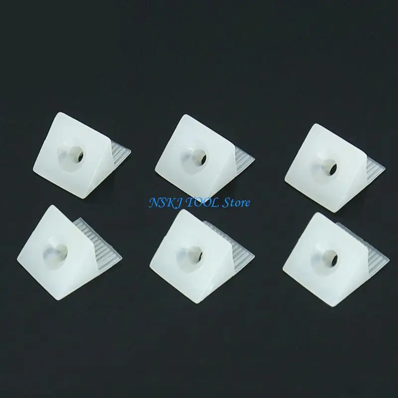 L8RC 100/150Pcs Drawer Angles Code Bracket Fastener Plastic Back Wall Connectors
