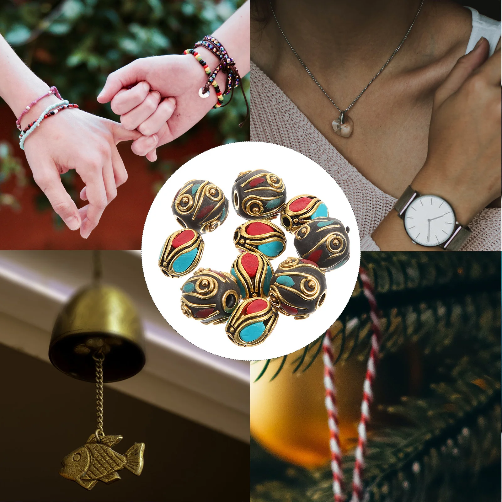 

10 шт. металлические бусины Будды DIY ожерелье браслет материалы винтажный стиль изготовление ювелирных изделий бусины-разделители аксессуары ручной работы