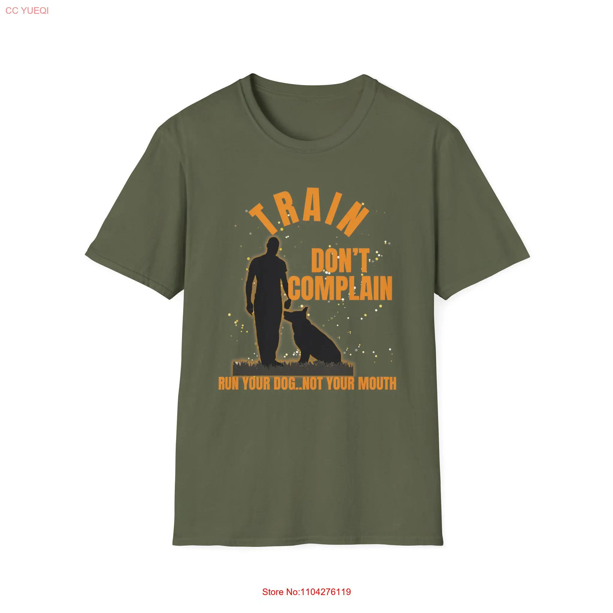 Train Dont Complain Softstyle T Shirt for Dog Trainers long or short sleeves