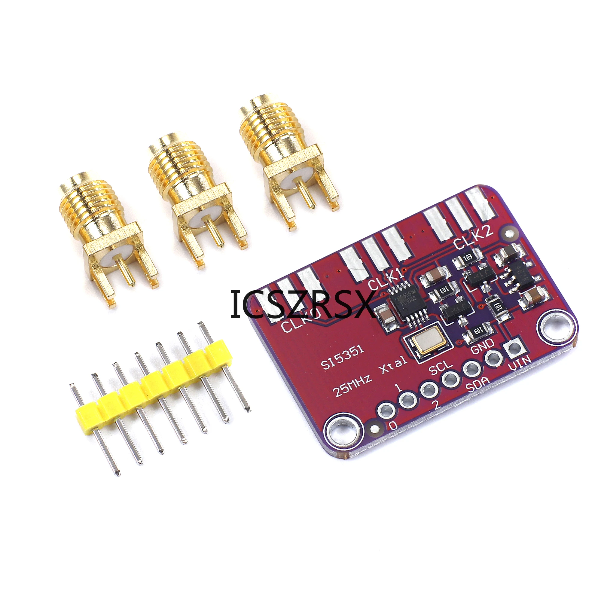 DC 3V-5V 5351 Si5351A Si5351 I2C Clock Generator Breakout Board Module Signal Generator Clock 8KHz-160MHz