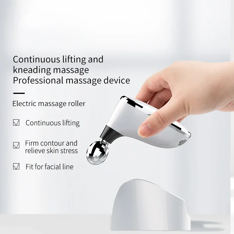 Rullo per il viso e il corpo Massaggiatore Rullo per il sollevamento del viso Mento più sottile Doppio riduttore per il mento Rullo per massaggio con linea a V per il viso Cura della pelle