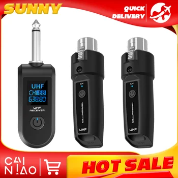 UHF Wireless Microphone Converter XLR Transmitter and Receiver Microphone Wireless System for Dynamic Microphone