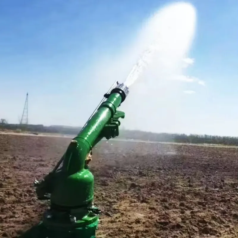 100m Long Spray Range 360° Rotary Big Rain Sprinkler Gun, Agricultural Water Gun for Farm Irrigation System