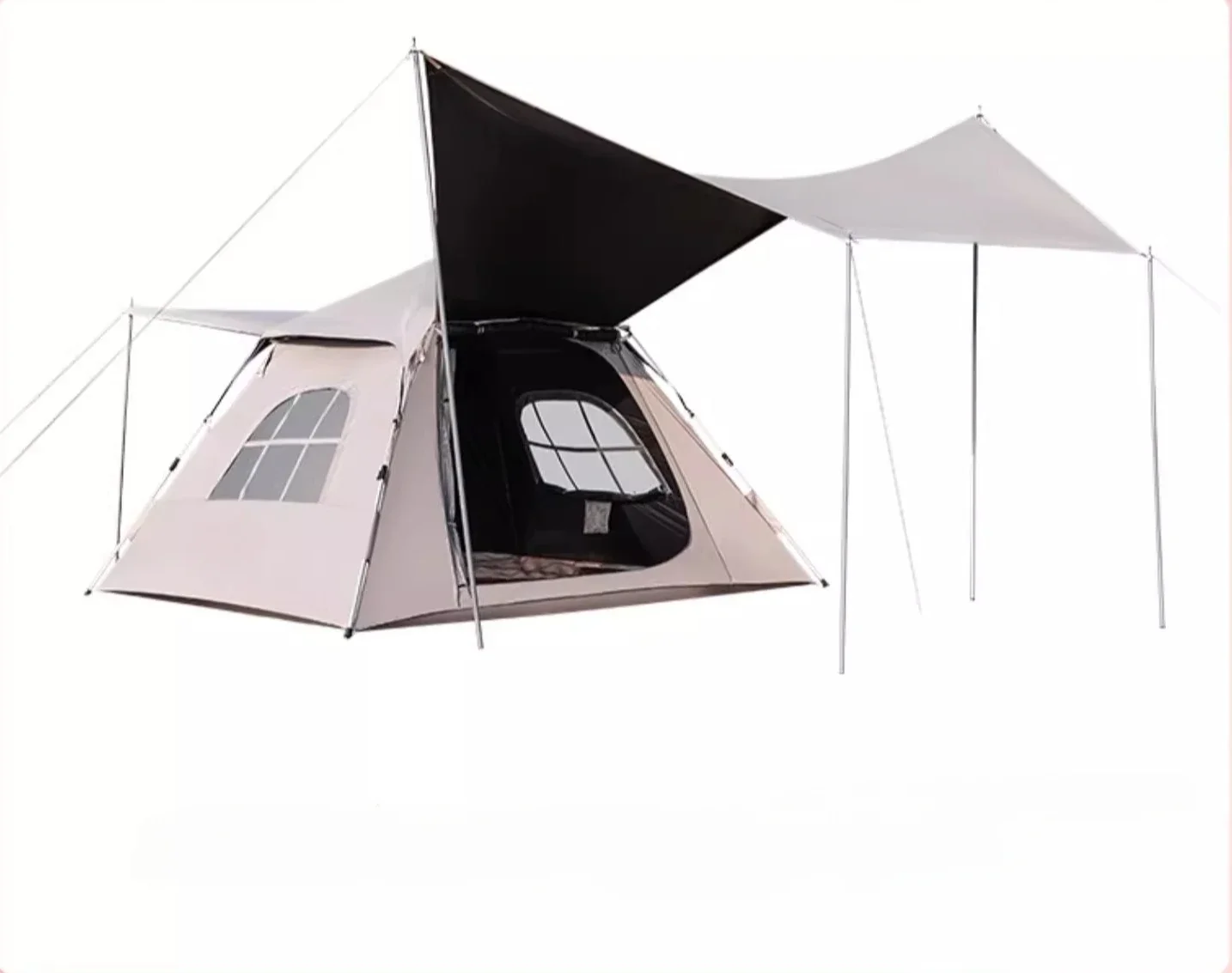 

Outdoor folding portable camping full set of equipment field overnight camping tent