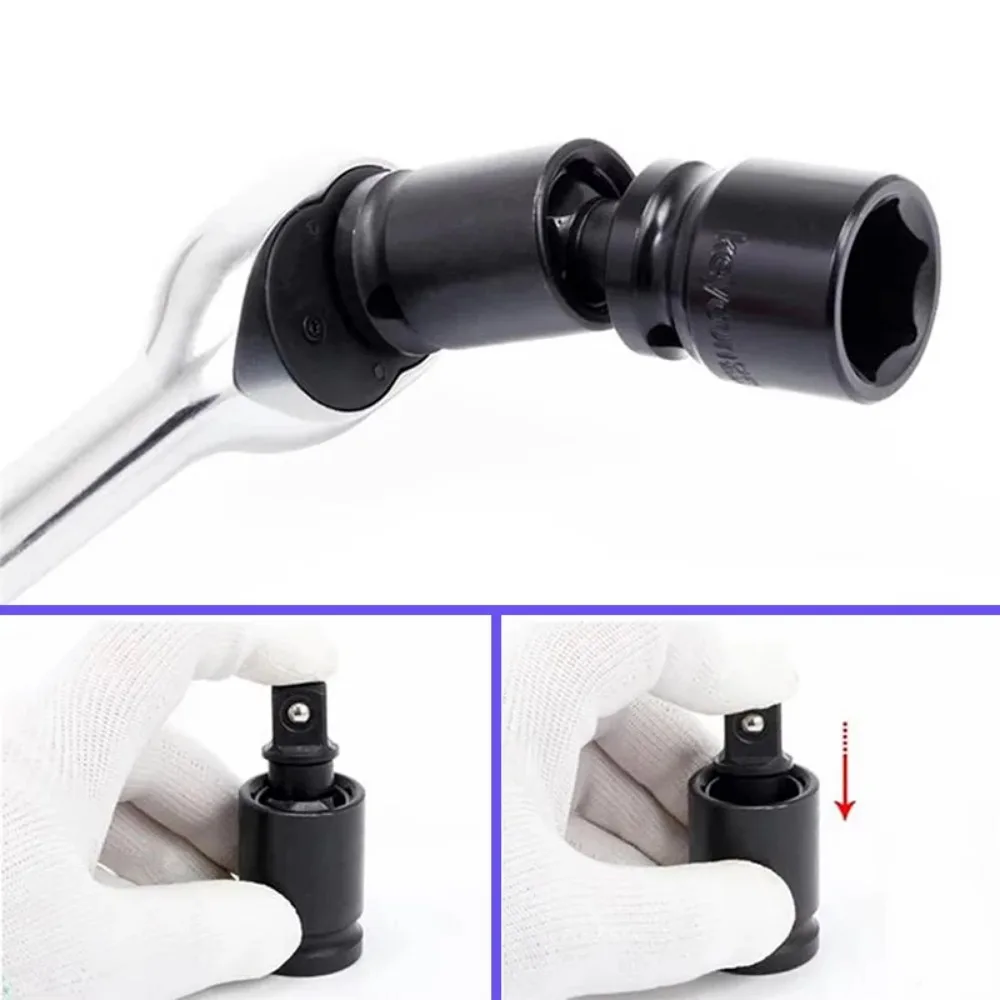 Impact Socket Adapter Reducer Set 1/2 3/8 1/4 inch Use Wrenches Drills in Auto and Impact Driver Construction Work