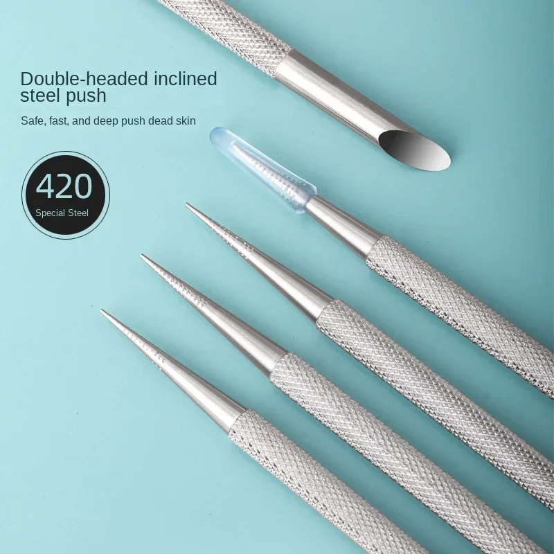 Double-Ended Nail Cuticle Pusher for Fingernails and Toenails Non Slip Easy to Control Nail care Tools Manicure and pedicures