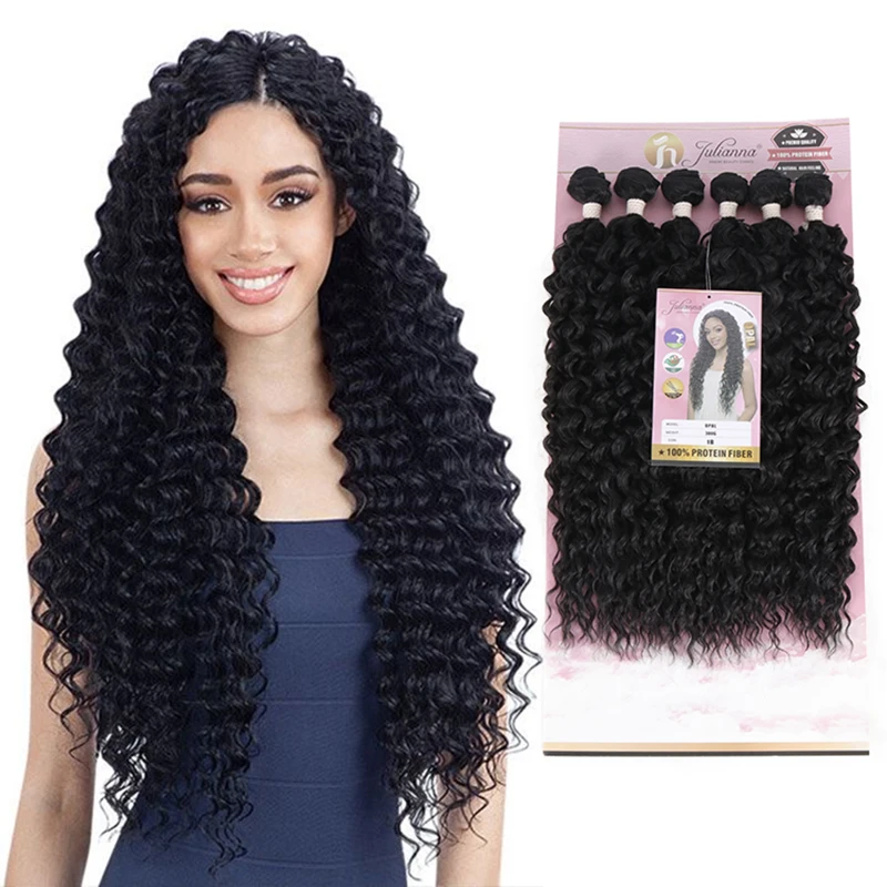 Snowdrop Hair Synthetic Packet Factory Wholesale Protein Package Weave Extensions Natural Bio Fiber Curly Organic Hair Bundles