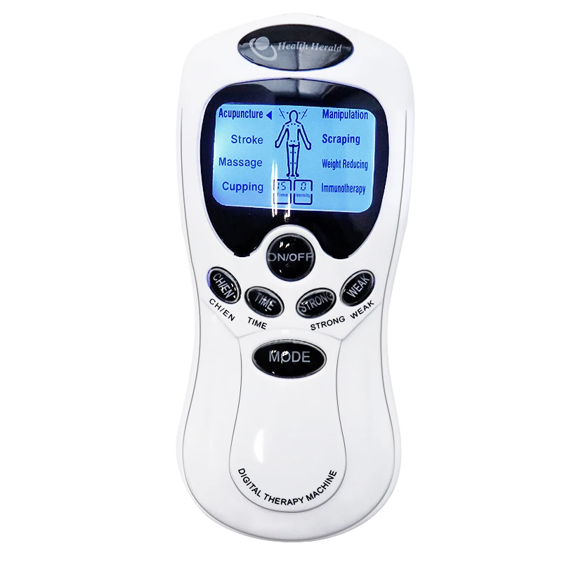 EMS Tens Machine 8 Modes Muscle Stimulator Electronic Pulse Digital Tens Massage Therapy Device Rechargeable Therapy Equipment