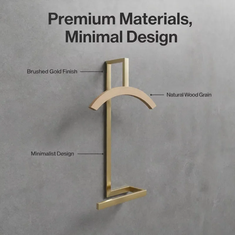 Custom Wall Mounted Metal Hanger for Bedroom Wardrobe Home Office Hotel Living Room Storage Solution Heavy Duty Clothes Hook