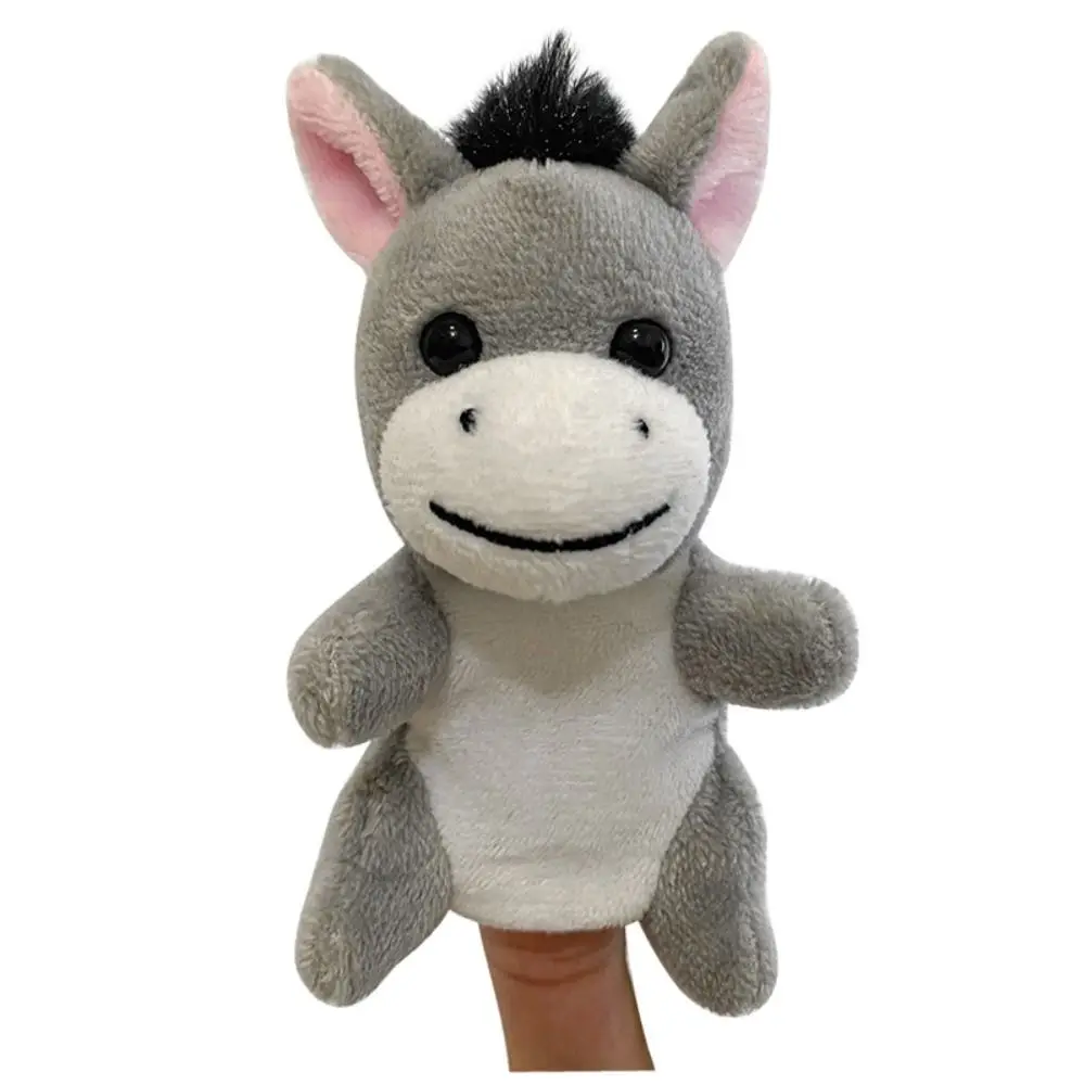 Marionnette à doigt d'animal de ferme, cadeau d'anniversaire, jeu de rôle, marionnette à main d'animal éducatif, marionnettes de dessin animé Kawaii, jouet en peluche, spectacles d'enseignement