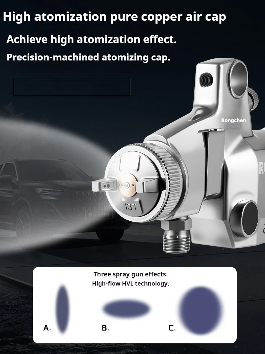 Premium RC-100 Automatic Spray Gun, Professional Sprayer for Reciprocating Machine, Assembly Line and Robotic Painting Equipment