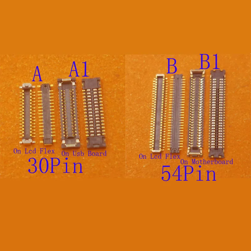 

2-10Pcs LCD Display Screen Usb Charger FPC Connector Plug For Motorola Moto G Play 2023 XT2271 Lenovo K13 Note K13Note 30 54 Pin