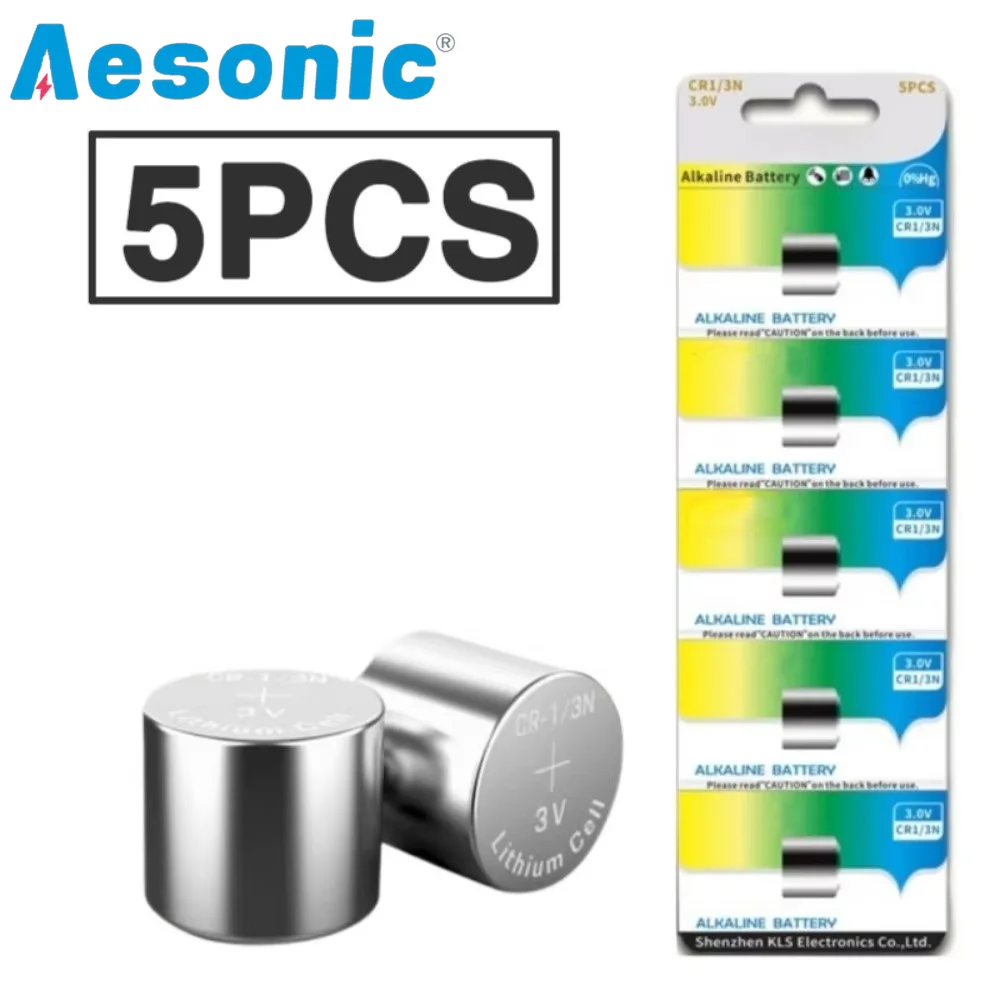 5PCS CR1/3N 170mAh 3V Lithium Battery DL-1/3N CR-1/3N CR13N for M6 M7 Camera Dog Bark Collar Laser Sight Batteries Accessories