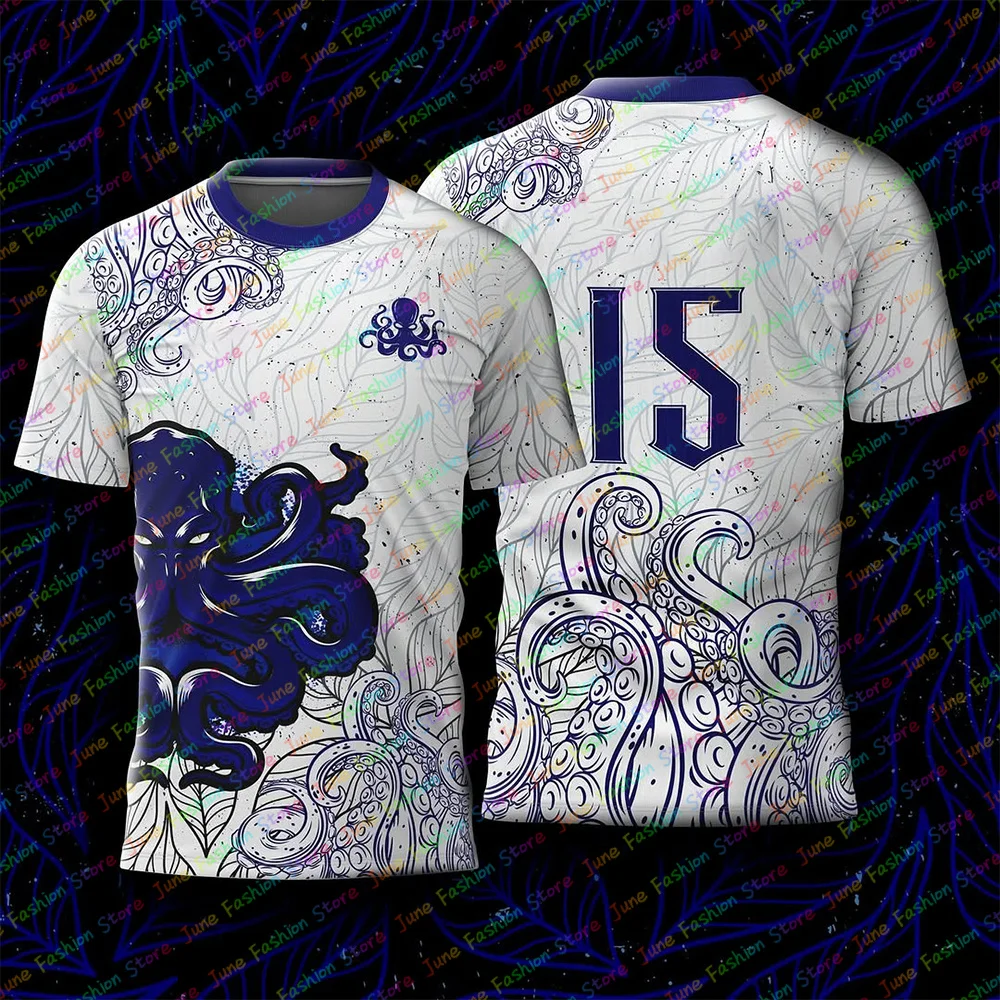 

Футбольные майки Octopus Design Edition, новые летние мужские футбольные майки специального выпуска, командная форма, футбольные майки