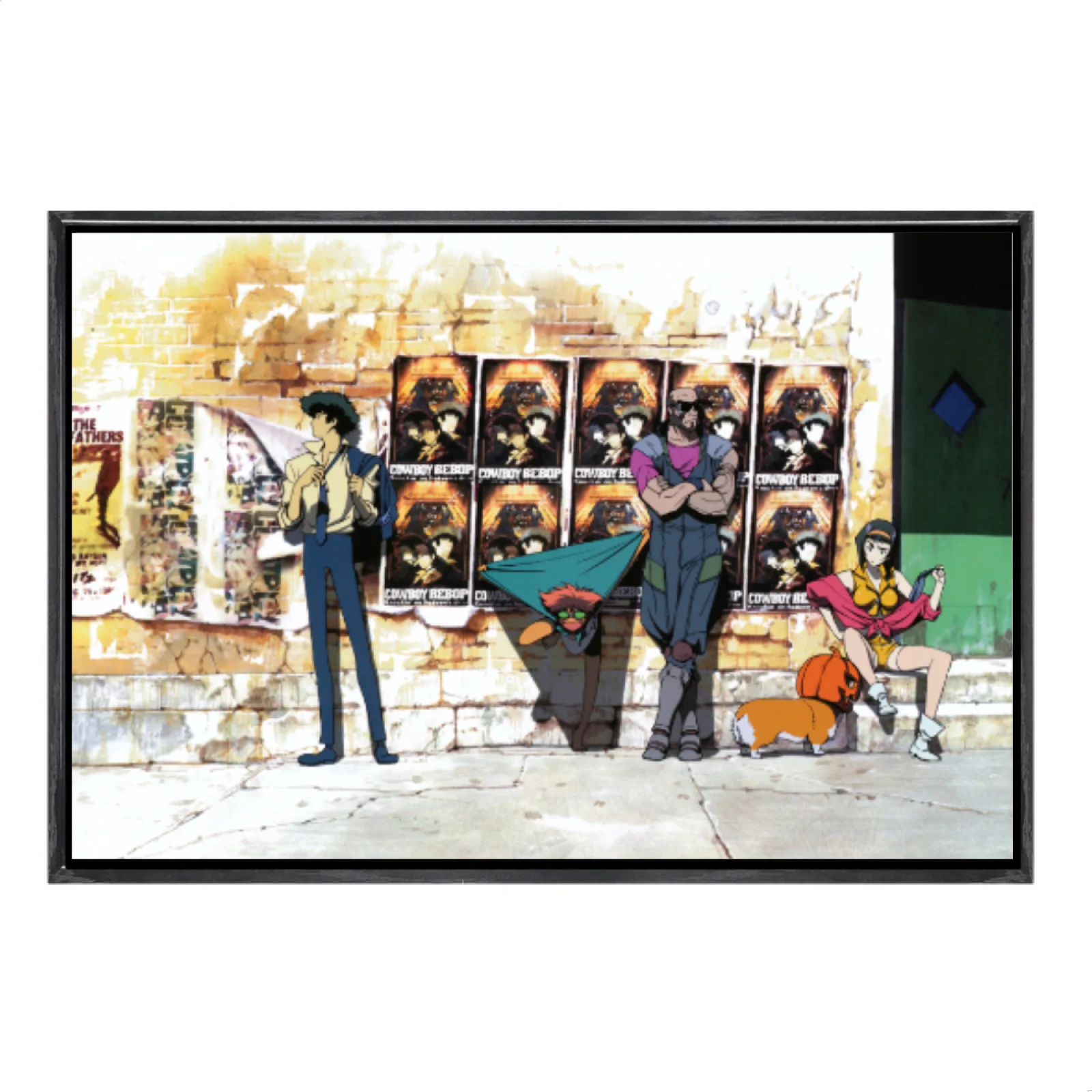 

Японская манга, многоразмерный холст, постер в двойной рамке, настенное искусство, ковбойский бибоп, домашний декор для гостиной, спальни