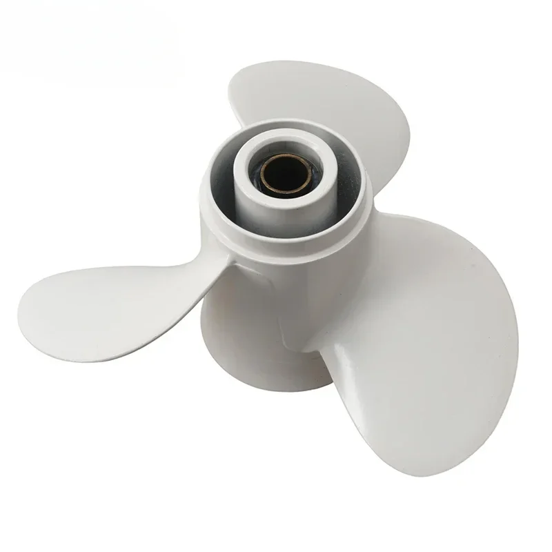 NEW Aluminum Propeller 664-45949-02-EL Size 9 7/8x13-F Yama-ha 25 30HP Outboard Engine 664-45949-00 White 3Blades 10Spline Tooth