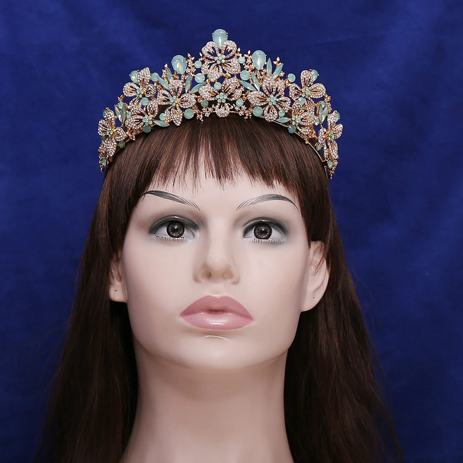 Bridal Crown Queen Headband Wedding Hair Accessories Full Glittering Hollow Pit Tiaras Luxury Marriage Diadem Prom Hair Jewelry