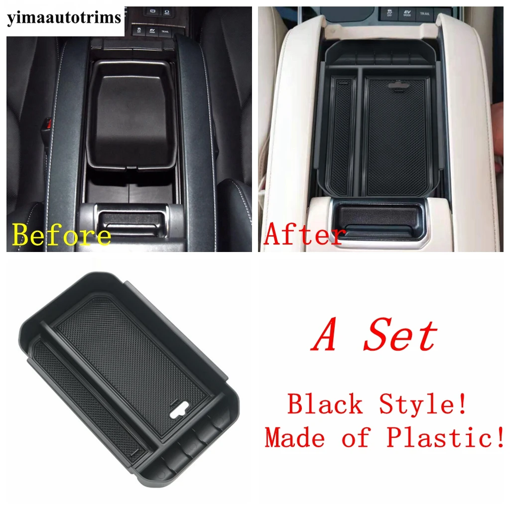 Central Control Armrest Storage Box Pallet Container Phone Case Interior Accessories For Toyota Highlander / Kluger 2020 - 2024