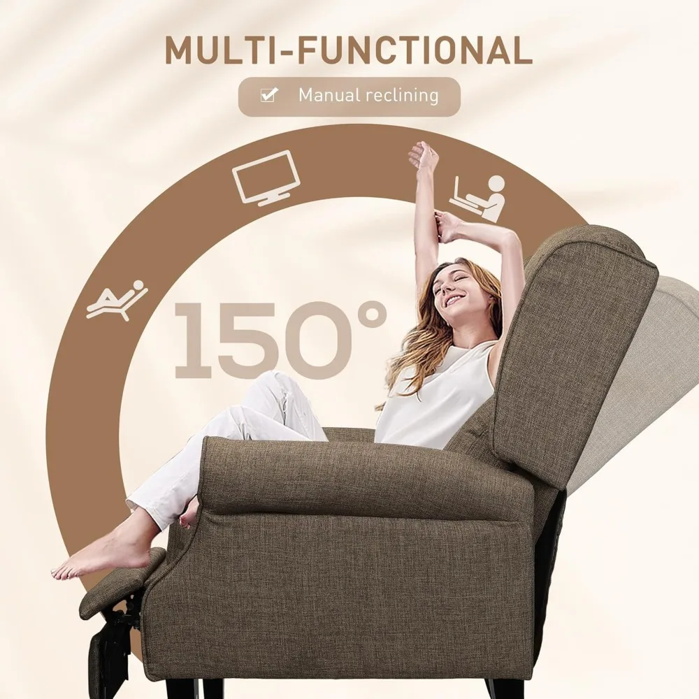 Living Room Sofas, Vibration Massage Recliner Chair for Living Room with Heat, Wingback Single Sofa, ,living Room Sofas