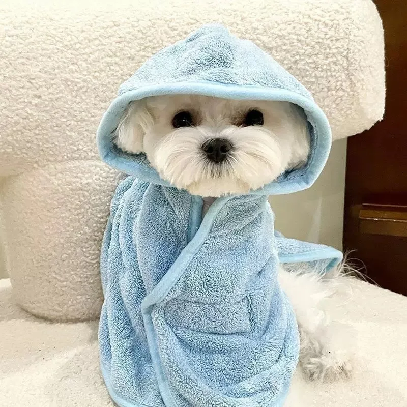 

Dogs Can Wear Baths in All Seasons, Dry Bathrobes, Bath Towels, Thickened Absorbent Towels, Teddy Bigbear Schnauzer Bucket Cat